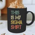 This Is My Sigma Shirt Male Lone Wolf Minimalist Introvert Graphic Print Coffee Mug