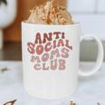 Anti Social Moms Club On Back Retro Introvert Unsociable Graphic Print Coffee Mug Anti Social Moms Club On Back Retro Introvert Unsociable Graphic Print Coffee Mug
