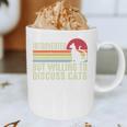 Introverted But Willing To Discuss Cats Kitten Pet Lover Graphic Print Coffee Mug