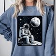 Aesthetic Spaceman Astronaut On The Moon Space Introvert Comfort Colors Sweatshirt Blue Jean Aesthetic Spaceman Astronaut On The Moon Space Introvert Comfort Colors Sweatshirt Blue Jean