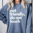 Aggressive Introvert Comfort Colors Sweatshirt Blue Jean Aggressive Introvert Comfort Colors Sweatshirt Blue Jean