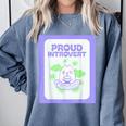 Cool Fun Cute Proud Introvert Cat Character For Men Women Comfort Colors Sweatshirt Blue Jean Cool Fun Cute Proud Introvert Cat Character For Men Women Comfort Colors Sweatshirt Blue Jean
