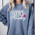 Cupid's Homebody Introvert Valentine's Day Home Comfort Colors Sweatshirt Blue Jean Cupid's Homebody Introvert Valentine's Day Home Comfort Colors Sweatshirt Blue Jean