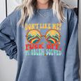 Don't Like Me Antisocial Introvert & Anti Social Comfort Colors Sweatshirt Blue Jean
