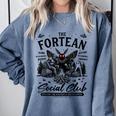 Fortean Social Club Bigfoot Mothman Alien Cryptid Introvert Comfort Colors Sweatshirt Blue Jean Fortean Social Club Bigfoot Mothman Alien Cryptid Introvert Comfort Colors Sweatshirt Blue Jean