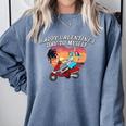 Happy Valentines Day To Myself Introvert Humor Comfort Colors Sweatshirt Blue Jean