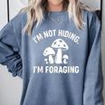 Introvert Mushroom Forager Humor Comfort Colors Sweatshirt Blue Jean Introvert Mushroom Forager Humor Comfort Colors Sweatshirt Blue Jean