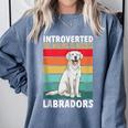 Labrador Retriever Introvert White Lab Comfort Colors Sweatshirt Blue Jean Labrador Retriever Introvert White Lab Comfort Colors Sweatshirt Blue Jean