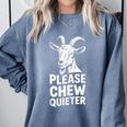 Please Chew Quieter Introvert Quietness Silence Lover Comfort Colors Sweatshirt Blue Jean Please Chew Quieter Introvert Quietness Silence Lover Comfort Colors Sweatshirt Blue Jean