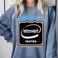 Powered By Introvert Inside Embrace Your Quiet Strength Comfort Colors Sweatshirt Blue Jean Powered By Introvert Inside Embrace Your Quiet Strength Comfort Colors Sweatshirt Blue Jean