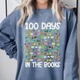 100 Days In The Books English Reading Teacher 100th Day Kids Comfort Colors Sweatshirt Denim 100 Days In The Books English Reading Teacher 100th Day Kids Comfort Colors Sweatshirt Denim