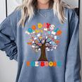 100 Days In The Books Reading Teacher 100th Day Of School Premium Comfort Colors Sweatshirt Denim 100 Days In The Books Reading Teacher 100th Day Of School Premium Comfort Colors Sweatshirt Denim