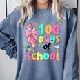 100th Day Of School Teacher Books 100 Days Of School Women Comfort Colors Sweatshirt Denim 100th Day Of School Teacher Books 100 Days Of School Women Comfort Colors Sweatshirt Denim