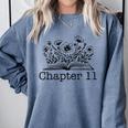 11th Birthday Girl Chapter 11 Reading Book Lover 11 Year Old Comfort Colors Sweatshirt Denim