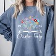 1985 Chapter Forty 40th Birthday Books Themed 40 Year Old Comfort Colors Sweatshirt Denim 1985 Chapter Forty 40th Birthday Books Themed 40 Year Old Comfort Colors Sweatshirt Denim