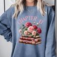 43rd Birthday Chapter 43 Birthday Shirt Women Book Lover Comfort Colors Sweatshirt Denim