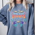 67 Meme Reading How Many Nights Should Read Book Six Seven Comfort Colors Sweatshirt Denim