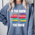 67 Reading Books 6 7 If You Know Six Seven Comfort Colors Sweatshirt Denim