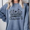 9th Birthday Chapter 9 Reading Book Lover 9 Year Old Comfort Colors Sweatshirt Denim 9th Birthday Chapter 9 Reading Book Lover 9 Year Old Comfort Colors Sweatshirt Denim