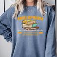 Abibliophobia Perfect For Young Book Lover Bookworm Reader Comfort Colors Sweatshirt Denim Abibliophobia Perfect For Young Book Lover Bookworm Reader Comfort Colors Sweatshirt Denim