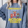 Action Figure Collector Comic Books Comfort Colors Sweatshirt Denim