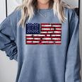 America US Flag Books Library Reading For Book Lover Reader Comfort Colors Sweatshirt Denim