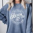Anti Social Book Club Go Away I'm Reading Book Lover Premium Comfort Colors Sweatshirt Denim Anti Social Book Club Go Away I'm Reading Book Lover Premium Comfort Colors Sweatshirt Denim