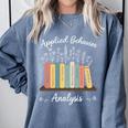 Applied Behavior Analysis Book Wildflower ABA RBT Therapist Comfort Colors Sweatshirt Denim Applied Behavior Analysis Book Wildflower ABA RBT Therapist Comfort Colors Sweatshirt Denim