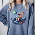 Astronaut Reading Book In Space Books Lover Bookworm Comfort Colors Sweatshirt Denim Astronaut Reading Book In Space Books Lover Bookworm Comfort Colors Sweatshirt Denim