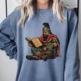 Attila The Hun Reading A Book Comfort Colors Sweatshirt Denim Attila The Hun Reading A Book Comfort Colors Sweatshirt Denim