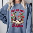 Audiobook Lover Bookish Headphones Just One More Chapter Comfort Colors Sweatshirt Denim