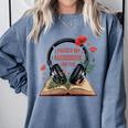 Audiobook Lover Bookish I Paused My Audiobook For This Comfort Colors Sweatshirt Denim