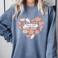 Big Book And Fall Heart Comfort Colors Sweatshirt Denim Big Book And Fall Heart Comfort Colors Sweatshirt Denim