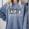 Boo Ghost Books Book Club Halloween Women School Teacher Comfort Colors Sweatshirt Denim Boo Ghost Books Book Club Halloween Women School Teacher Comfort Colors Sweatshirt Denim