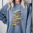 Book Abstract Art Drawing Painting Graphic Book Comfort Colors Sweatshirt Denim Book Abstract Art Drawing Painting Graphic Book Comfort Colors Sweatshirt Denim