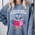 This Is My Book Character Costume Cute Pigeon Kids Reading Comfort Colors Sweatshirt Denim This Is My Book Character Costume Cute Pigeon Kids Reading Comfort Colors Sweatshirt Denim