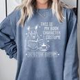 This Is My Book Character Costume Dog Reading a Book Comfort Colors Sweatshirt Denim This Is My Book Character Costume Dog Reading a Book Comfort Colors Sweatshirt Denim