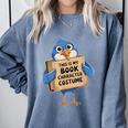 This Is My Book Character Costume Pigeon Kids Reading Comfort Colors Sweatshirt Denim