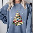 Book Christmas Tree Teacher Book Lover Crew Neck Modern Classic Christmas Small Short Sleeve -Adults -Kids Comfort Colors Sweatshirt Denim Book Christmas Tree Teacher Book Lover Crew Neck Modern Classic Christmas Small Short Sleeve -Adults -Kids Comfort Colors Sweatshirt Denim