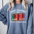Book Club Read Reading Librarian Men Women Kids Comfort Colors Sweatshirt Denim