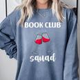 Book Club Squad Reading Bookworm Wine Lover Humor Comfort Colors Sweatshirt Denim Book Club Squad Reading Bookworm Wine Lover Humor Comfort Colors Sweatshirt Denim