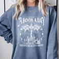 A Book A Day Dragon Bookish Book Club Fantasy Book Lover Comfort Colors Sweatshirt Denim