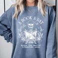 A Book A Day Keep The Mental Breakdown Away Comfort Colors Sweatshirt Denim