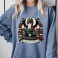 Book Dragon Yes I Really Do Need All These Books Comfort Colors Sweatshirt Denim Book Dragon Yes I Really Do Need All These Books Comfort Colors Sweatshirt Denim