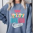 Book Fair Queen Comfort Colors Sweatshirt Denim
