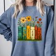 Book Flower 8647 Foxtrots Deltas Tangos Comfort Colors Sweatshirt Denim Book Flower 8647 Foxtrots Deltas Tangos Comfort Colors Sweatshirt Denim