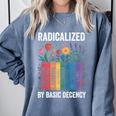 Book Flower Radicalized By Basic Decency Feminist Leftist Comfort Colors Sweatshirt Denim Book Flower Radicalized By Basic Decency Feminist Leftist Comfort Colors Sweatshirt Denim
