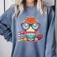 Book Lover Reading Platypus Comfort Colors Sweatshirt Denim