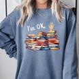 Book Lover For Women Readers Teacher Librarian Comfort Colors Sweatshirt Denim Book Lover For Women Readers Teacher Librarian Comfort Colors Sweatshirt Denim