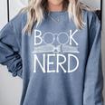Book Nerd Retro Style Readers Librarians Authors Bookworms Comfort Colors Sweatshirt Denim Book Nerd Retro Style Readers Librarians Authors Bookworms Comfort Colors Sweatshirt Denim